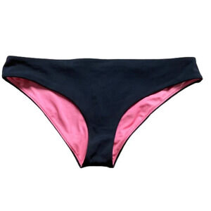 Pink Victoria's Secret Bikini Swim Bottom, Black & Pink, Size‎ S/P